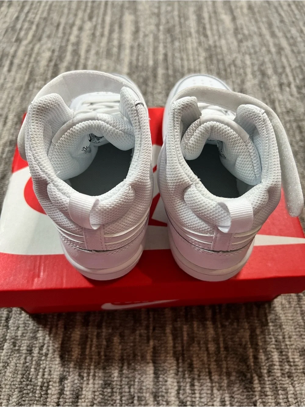 Nike Court Borough Mid 2 'Triple White Size 12c